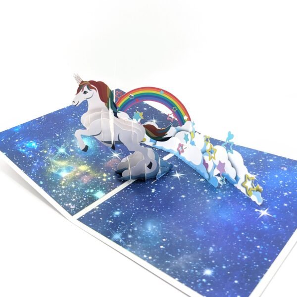 Rainbow Unicorn Pop-Up Card