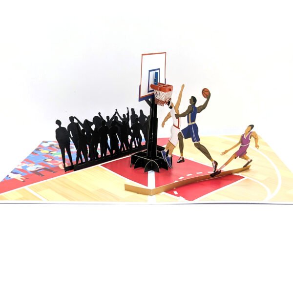 Slam Dunk Basketball Pop-Up Birthday Card