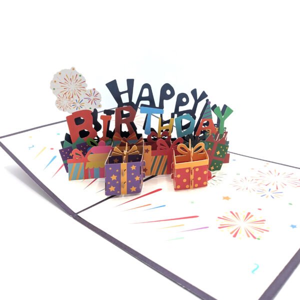 Happy Birthday Celebration Pop-Up Card