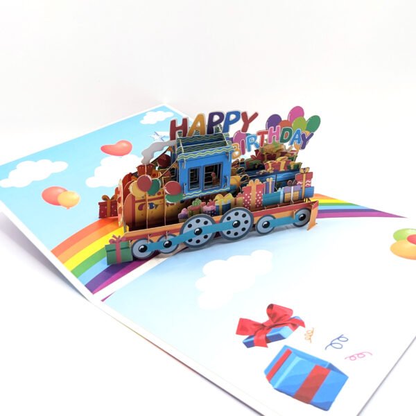 Happy Birthday Train Pop-Up Card