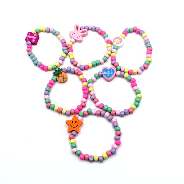Colourful Wooden Bead Bracelet